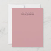 Modern Rustic Dusty Roos Pink Confetti Wedding (Achterkant)