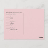Modern Rustic Dusty Roos Pink Confetti Wedding Briefkaart (Achterkant)
