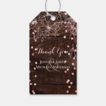 Modern Rustic Dusty Roos Pink Confetti Wedding