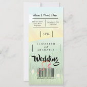 Modern Rustic Festival Wedfest Weddenschap (Achterkant)