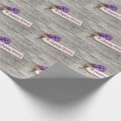 Modern Rustic Happy Norooz Hyacinth Cadeaupapier (Hoek)