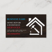 Modern Rustic Home Repair Handyman Visitekaartje (Voorkant)