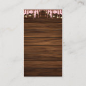 Modern Rustic Ice Cream Scoop Drawing Baby shower Informatiekaartje (Achterkant)