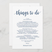 Modern Rustic, marine, dingen te doen, reiskaart Programma (Voorkant / Achterkant)