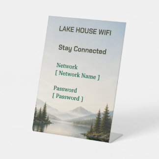 Modern Rustic Meerhuis Airbnb WiFi Voetstuk Bord Reclamebord Met Voetstuk