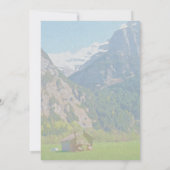 Modern Rustic Mountain Wedding Kaart (Achterkant)