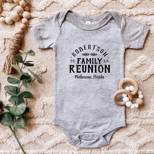 Modern Rustic Personalized Family Reunion T-shirt