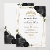 Modern Rustic Quinceanera Invitation (Devant / Derrière)