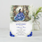 Modern Rustic Quinceanera Invitation (Debout devant)