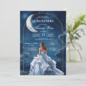 Modern Rustic Quinceanera Invitation (Debout devant)