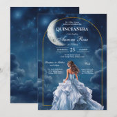 Modern Rustic Quinceanera Invitation (Devant / Derrière)