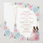 Modern Rustic Quinceanera Invitation (Devant / Derrière)