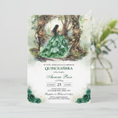 Modern Rustic Quinceanera Invitation (Debout devant)