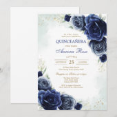 Modern Rustic Quinceanera Invitation (Devant / Derrière)