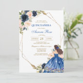 Modern Rustic Quinceanera Invitation (Debout devant)