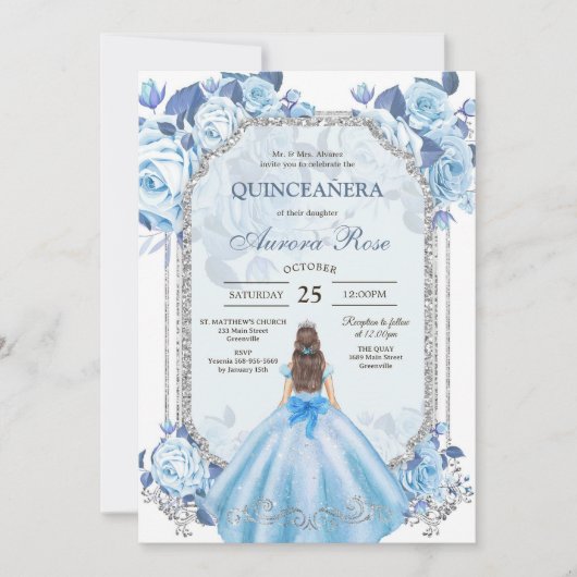 Modern Rustic Quinceanera Invitation (Devant)
