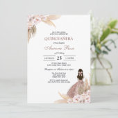 Modern Rustic Quinceanera Invitation (Debout devant)