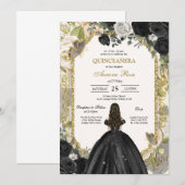 Modern Rustic Quinceanera Invitation (Devant / Derrière)