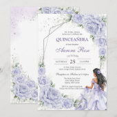 Modern Rustic Quinceanera Invitation (Devant / Derrière)
