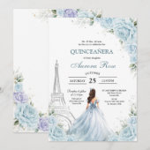 Modern Rustic Quinceanera Invitation (Devant / Derrière)