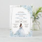 Modern Rustic Quinceanera Invitation (Debout devant)