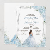Modern Rustic Quinceanera Invitation (Devant / Derrière)