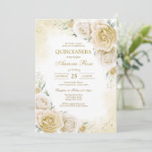 Modern Rustic Quinceanera Invitation (Debout devant)