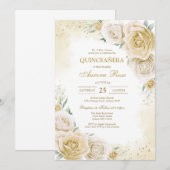 Modern Rustic Quinceanera Invitation (Devant / Derrière)