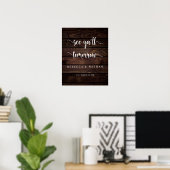 Modern Rustic, Tot ziens morgen Poster (Thuiskantoor)