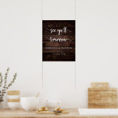 Modern Rustic, Tot ziens morgen Poster (Keuken)