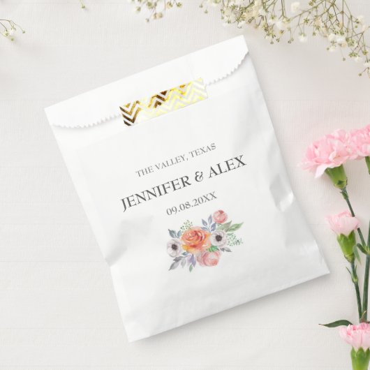 Modern Rustic Typography Custom Boho Gifts Wedding Bedankzakje (Gezegeld)