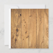 Modern Rustic Wood Cross Botanical Wedding Save The Date (Achterkant)