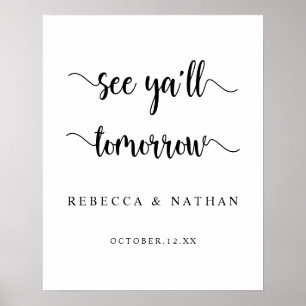 Modern Rustic, zie je morgen allemaal Poster