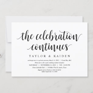 Modern Rustic, zwart script, weddenschappen Kaart