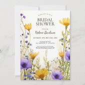 Modern rustiek Elegant Wildflower Vrijgezellenfees Kaart (Voorkant)