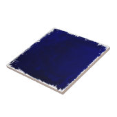 Modern rustiek strand kust Ocean Blue Tegeltje (Zijkant)