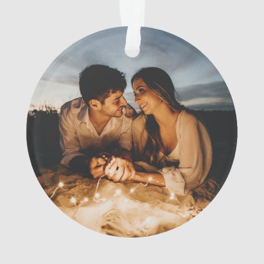 Modern Rustiek vakantie monogram Midden Groen Geel Ornament (achterkant)