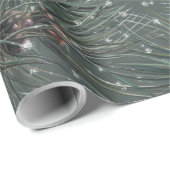 Modern rustiek winterpijnpatroon cadeaupapier (Rol Hoek)