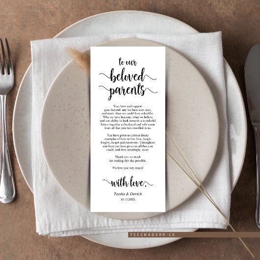 Modern rustiek, zwart, plaats instelling dank u ka programma