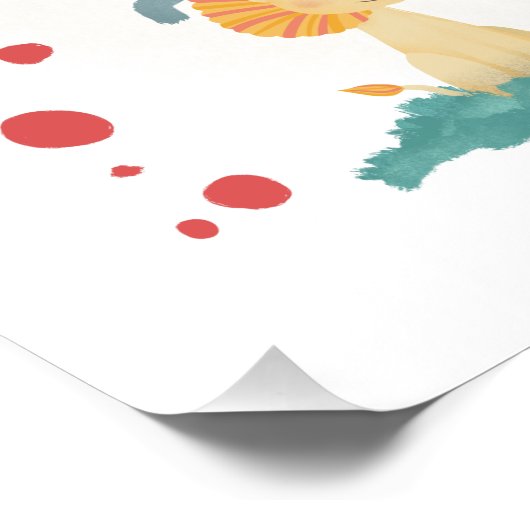 Modern Safari Animals Boy Baby shower Welkomstbord Perfect Poster (Hoek)