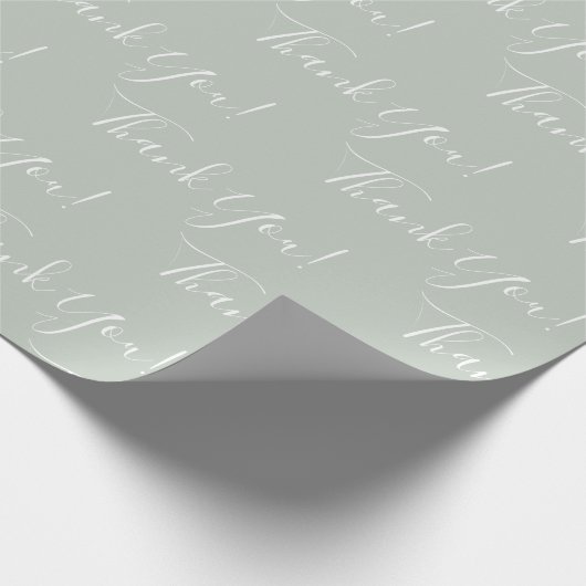 Modern Sage Bedankt voor het script Cadeaupapier (Hoek)