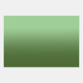 Modern Sage en Forest Green Gradient Inpakpapier Vel (Voorkant 3)