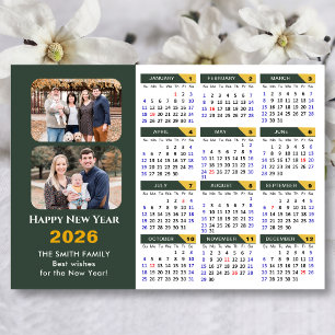 Modern Sage Green 2025 Kalender 2 Foto Magnetisch
