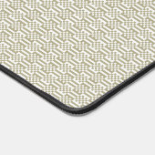 Modern Sage Green Geometric Large Desk Mat (Coin)