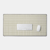 Modern Sage Green Geometric Large Desk Mat (Clavier et souris)