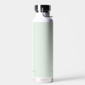 Modern Sage Green Gold Script Monogram Waterfles (Links)