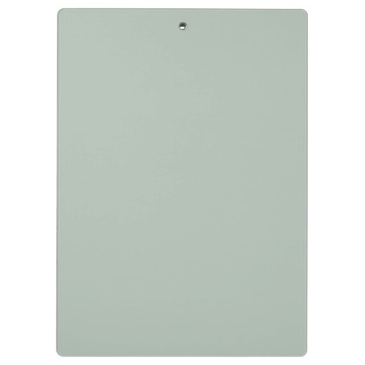 Modern Sage Green Script Monogram Klembord (Achterkant)
