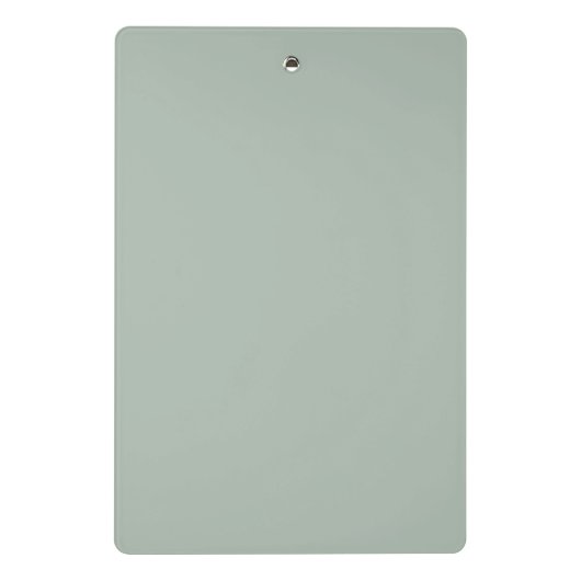 Modern Sage Green Script Monogram Mini Klembord (Achterkant)