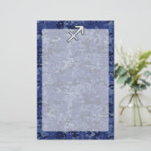Modern Sagittarius Zodiac Sign Navy Digital Camo Briefpapier (Staand voorkant)