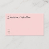 Modern Sakura Visitekaartje (Achterkant)